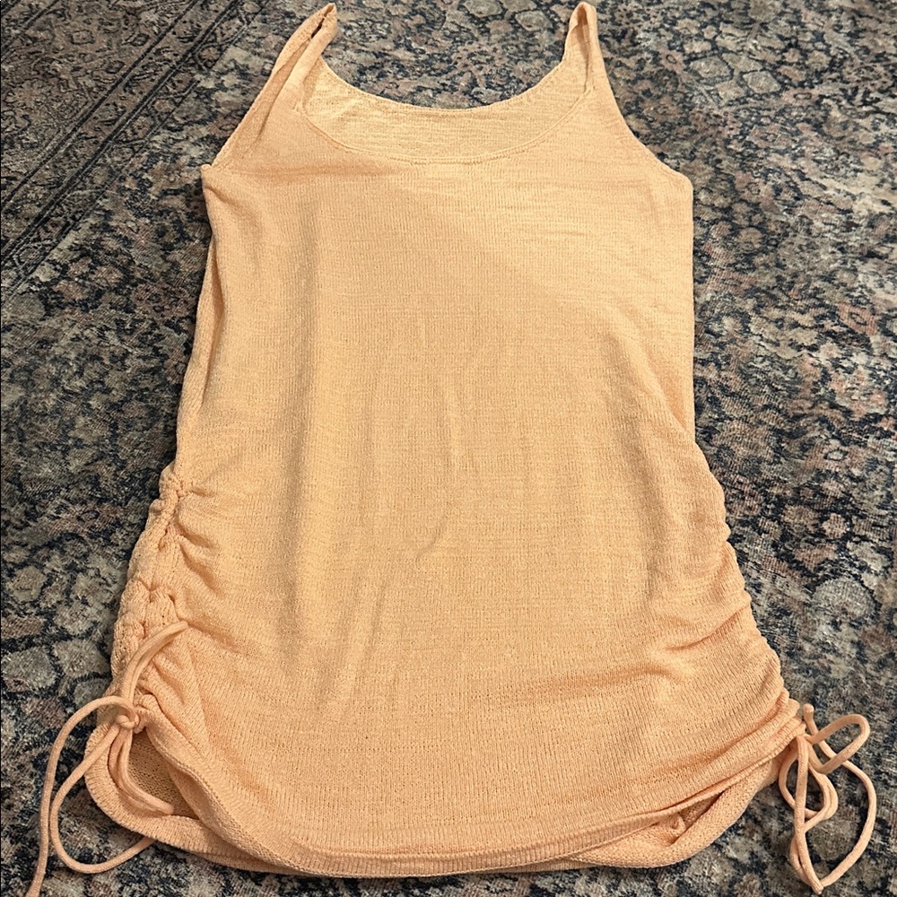 Cotton On Peach Knit Dress/Coverup, L - Picture 8 of 12